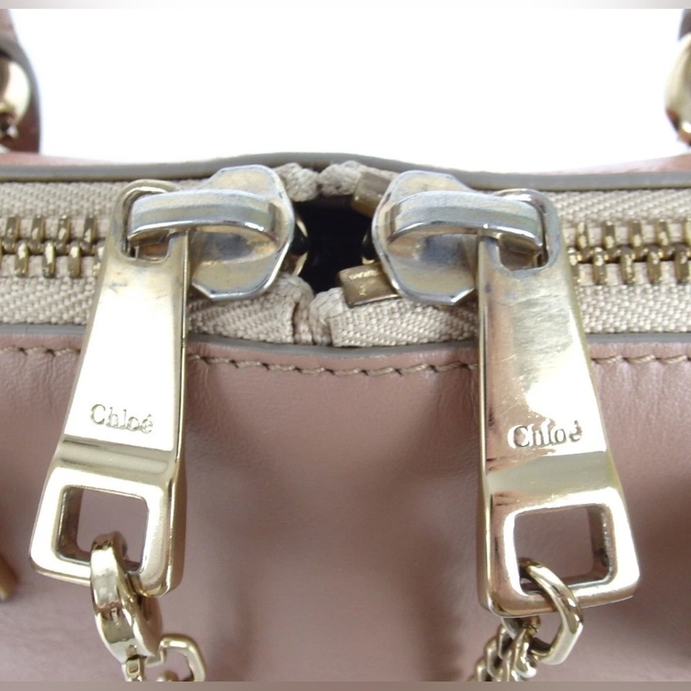 CHLOE Bailey Bicolor Leather Handbag- Small 😍❤️ - Picture 11 of 16